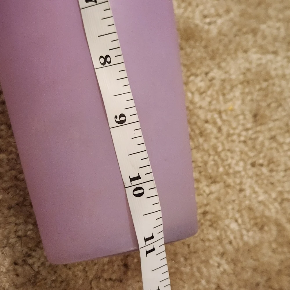 Vintage Tall Purple Frosted Glass Vase Mid Century‎ 11